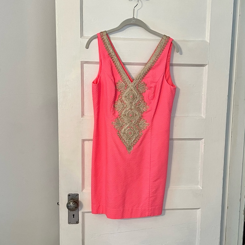 Lilly Pulitzer Women’s Junie Shift Dress, coral reef, size 6